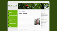 Desktop Screenshot of eko-trek.pl
